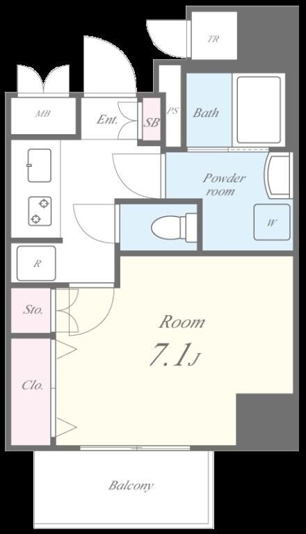 Fujiman北梅田の物件間取画像