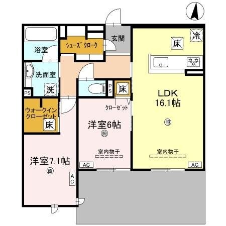 ロンジェヴィータの物件間取画像