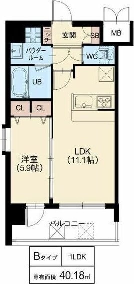 スプランディッド梅田北の物件間取画像