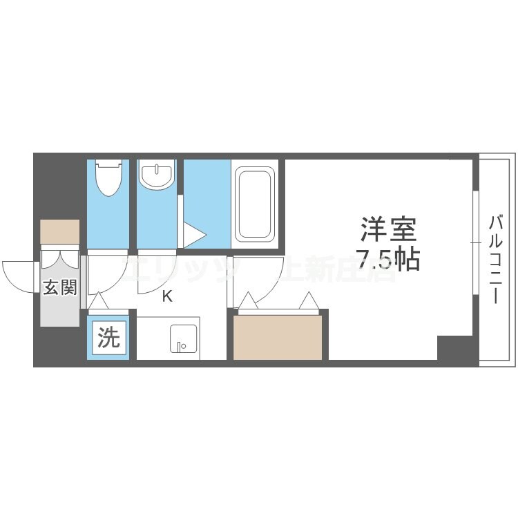 ONE ROOF FLAT FUKUSHIMAの物件間取画像