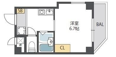 サンガ梅田の物件間取画像