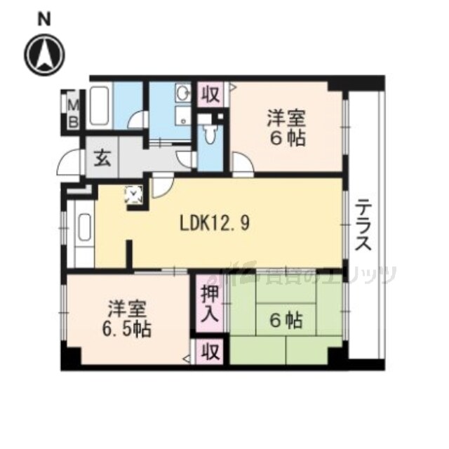 レシェンテ耳原の物件間取画像