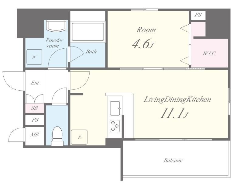 サン・マルベリー扇町の物件間取画像