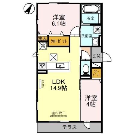 エスペランサの物件間取画像