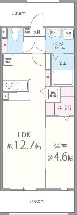 メゾンCoCoの物件間取画像