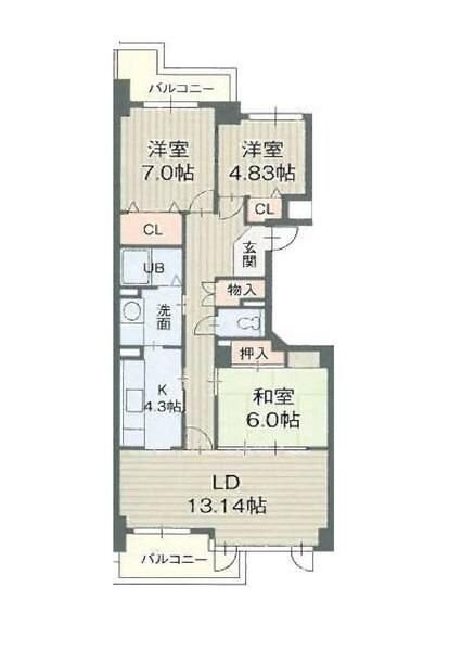 イトーピア紫明園の物件間取画像