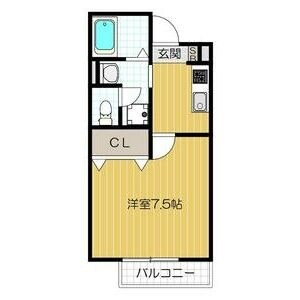 サンクリエイトII Bの物件間取画像
