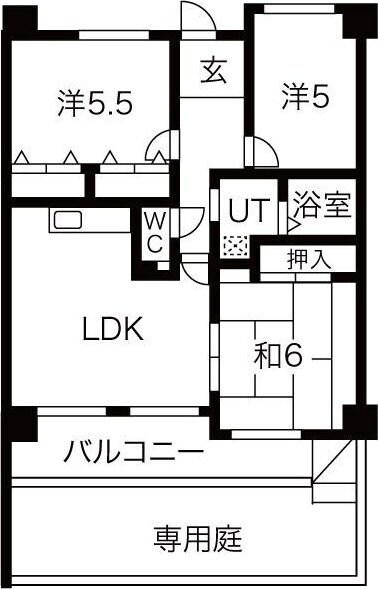 ミューズコートの物件間取画像