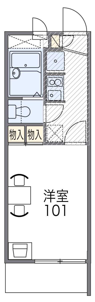 レオパレスコンチェルトの物件間取画像
