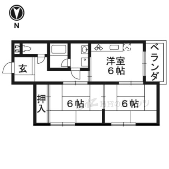 深沢ハイツの物件間取画像