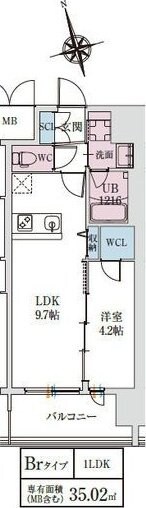 スプランディッドライズ新大阪ノースの物件間取画像
