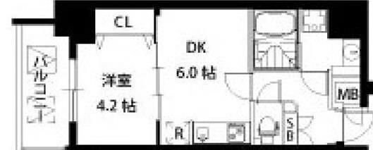 S-RESIDENCE江坂の物件間取画像