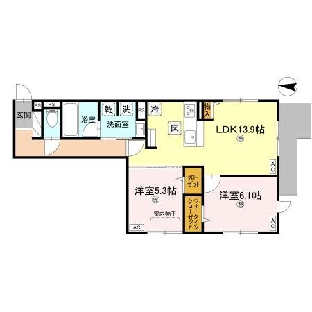 スペチアーレ小松の物件間取画像