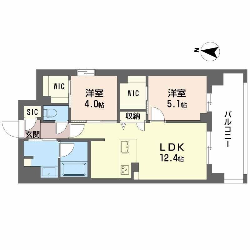 セントリヴィエ大阪梅田の物件間取画像