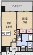 Luxe新大阪Iの物件間取画像