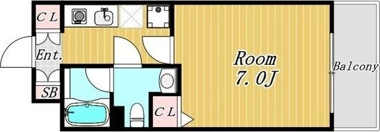 ハピネス江坂の物件間取画像