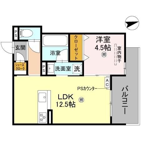 クレッシェンドVIの物件間取画像