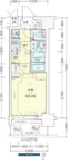 プレサンス西中島南方セレストの物件間取画像