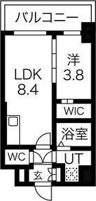エスリードレジデンス梅田マークスの物件間取画像