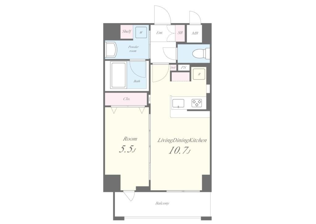 ハピネスガーデン新大阪の物件間取画像