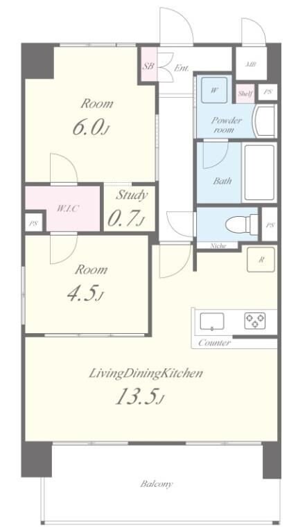 Fujiman南森町の物件間取画像