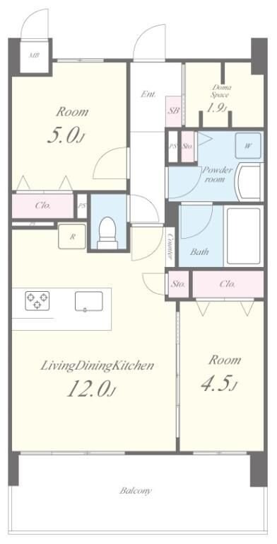 グランヴィラッセ北梅田の物件間取画像