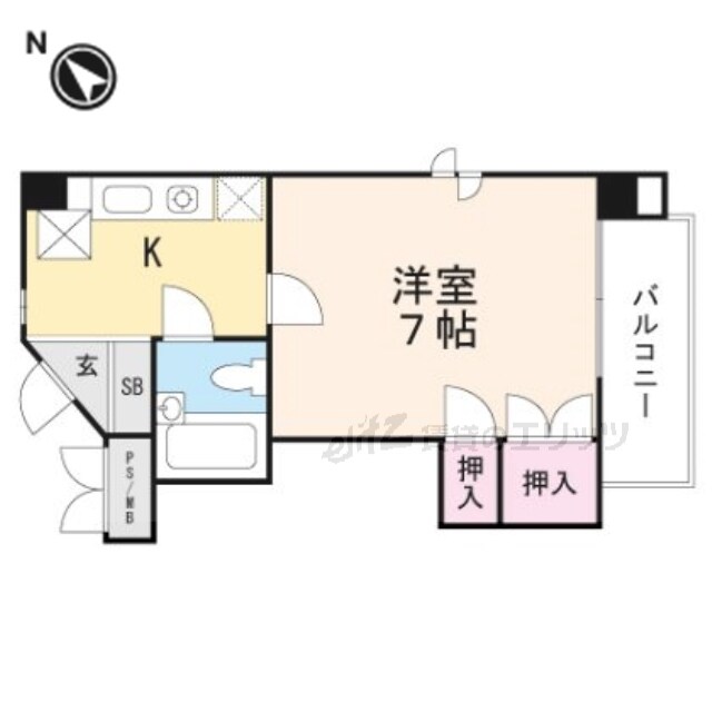 光栄ハイツ千里丘の物件間取画像