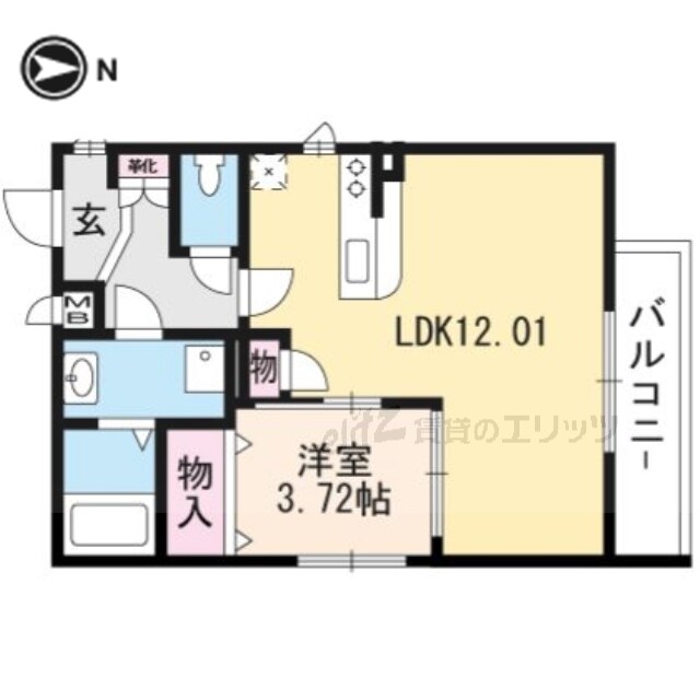 アジャートの物件間取画像