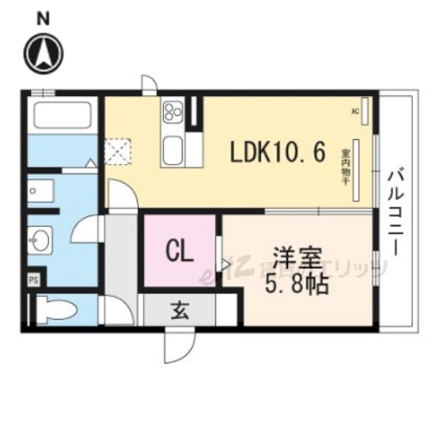 Station side courtの物件間取画像
