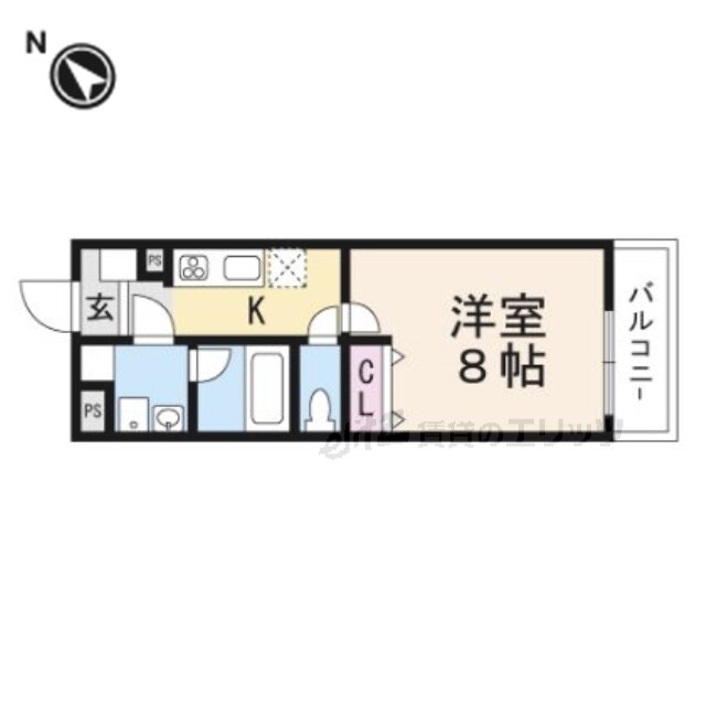 ヴィルヌーブ庄屋の物件間取画像