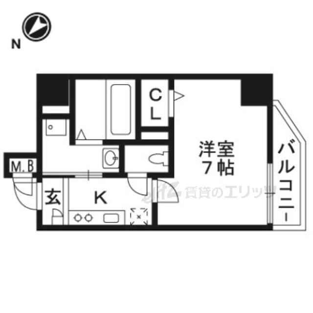 K&K芥川の物件間取画像