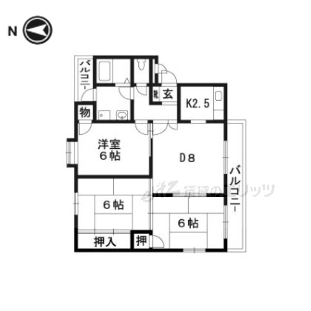 エスポアール前川の物件間取画像