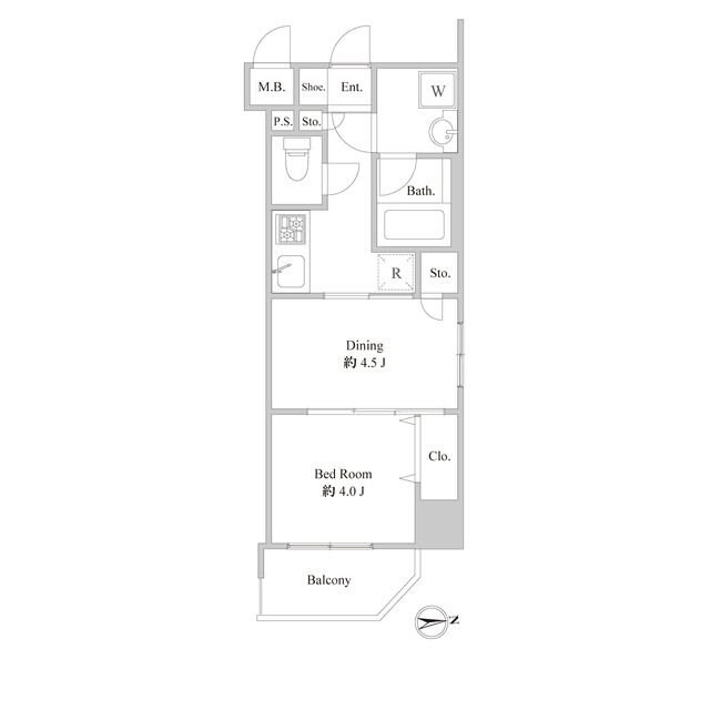 ルクレ東上野レジデンスの物件間取画像