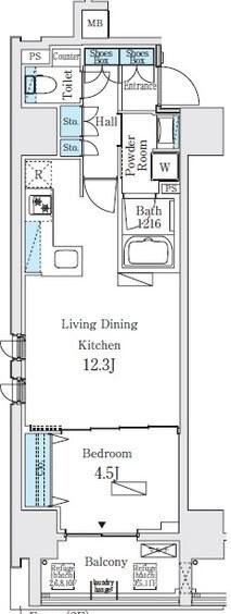 プライマル上野・稲荷町の物件間取画像