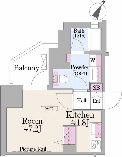 グランハイツ曙橋の物件間取画像