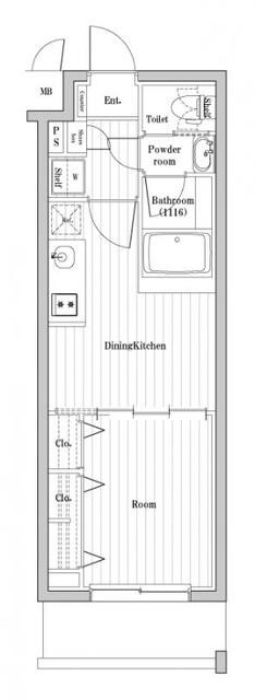 市谷鷹匠町レジデンスの物件間取画像