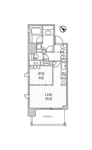 ディームス日本橋水天宮の物件間取画像