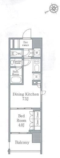 パークフラッツ浅草橋の物件間取画像