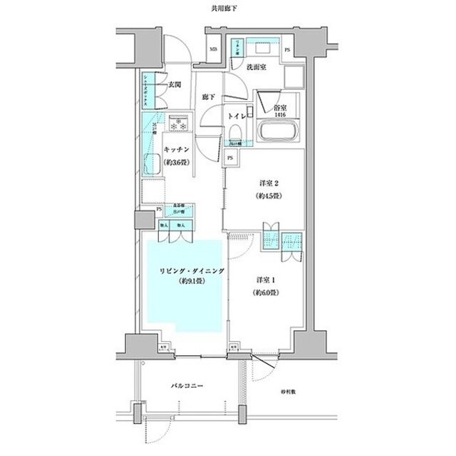 ザ・パークハウス早稲田の物件間取画像