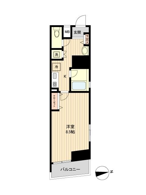 ラクラス新御徒町の物件間取画像