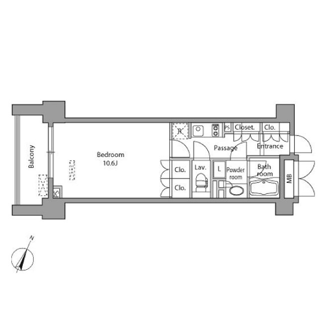 レジディア水道橋の物件間取画像