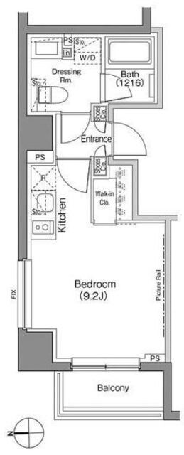 ザ・パークハビオ上野御徒町の物件間取画像
