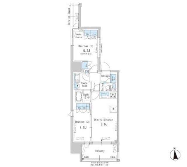 パークアクシス新御徒町Eastの物件間取画像