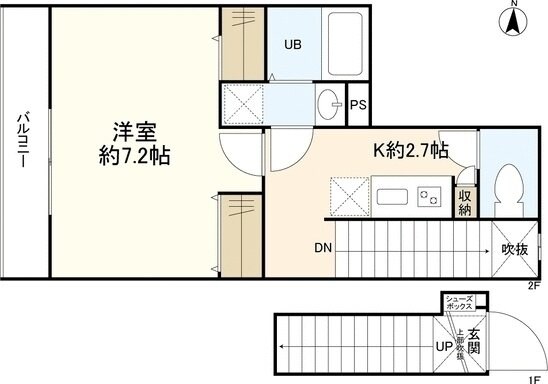 ウェルスクエアイズム四谷大京町の物件間取画像
