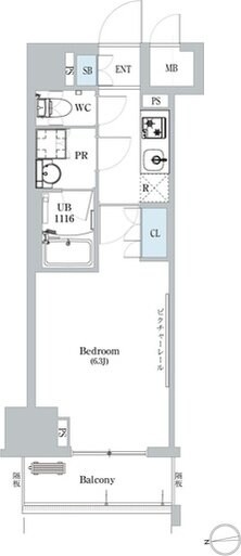 ディームス蔵前の物件間取画像