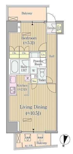 リンデンコート市ヶ谷の物件間取画像