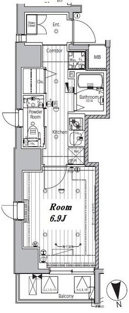 メイクスデザイン神楽坂の物件間取画像