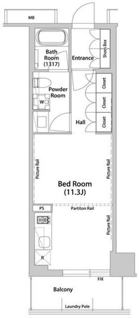 飯田橋ガーデンフラッツの物件間取画像