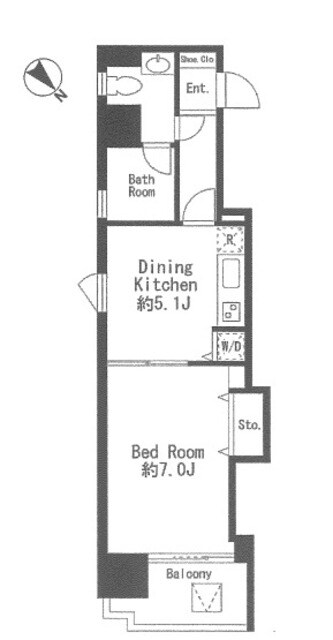 プライムアーバン日本橋茅場町の物件間取画像