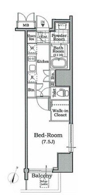 レジディア文京本駒込の物件間取画像